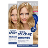 Clairol Root Touch-Up kit with brush and bowl for precise, salon-like application.