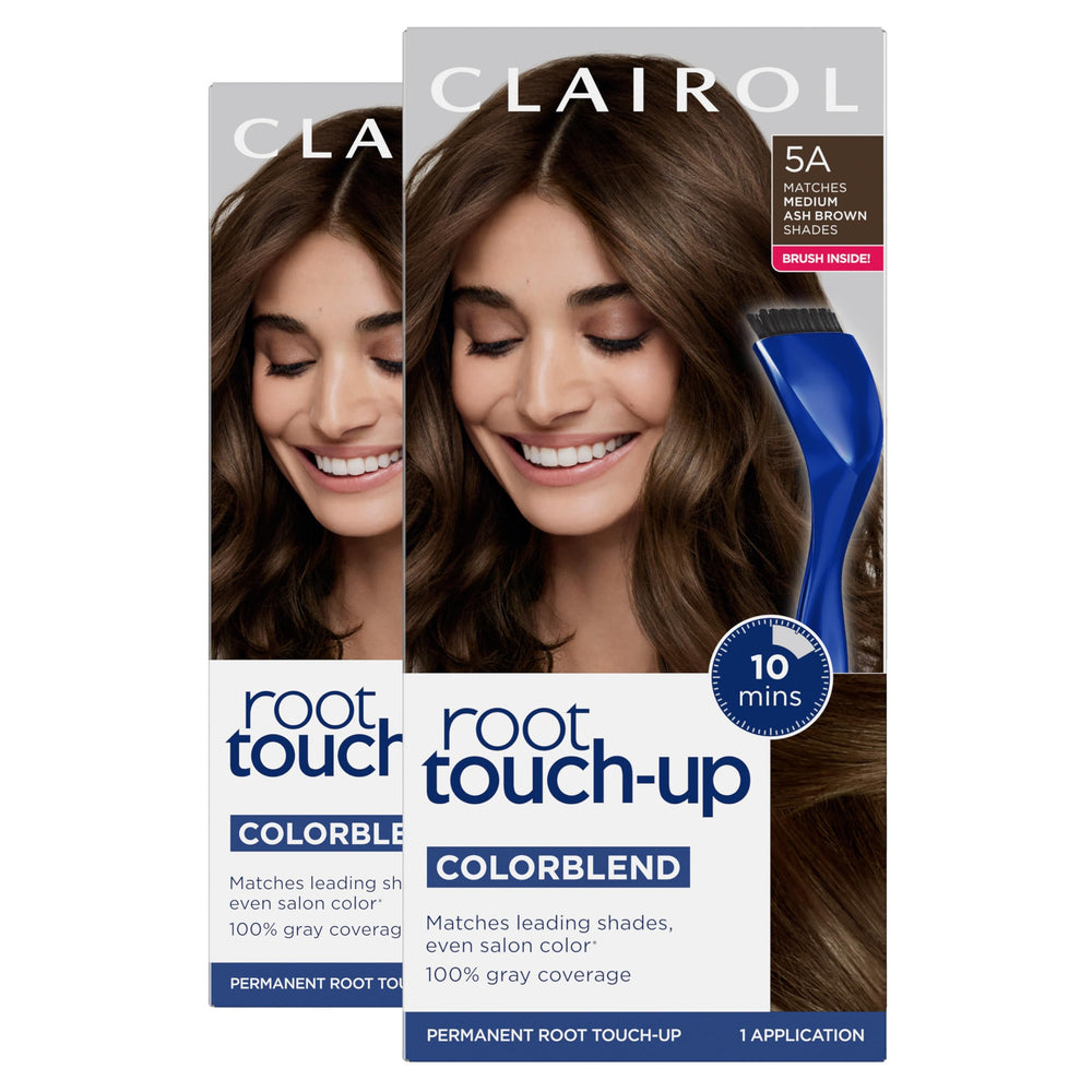 Clairol Root Touch-Up kit with brush for quick gray coverage at home