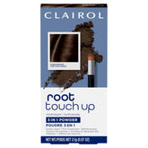 Clairol Root Touch-Up Powder with applicator brush conceals gray roots on the go.