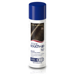 Clairol Root Touch-Up Spray dark brown bottle front view for quick gray coverage.