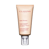 Clarins Body Partner Stretch Mark Expert bottle close-up with fragrance-free formula