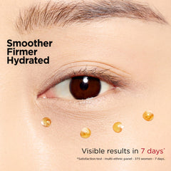 Clarins Double Serum Eye dispenser close-up for targeted application.