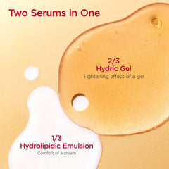 Clarins Double Serum Eye eye-area close-up highlighting smoothing potential.