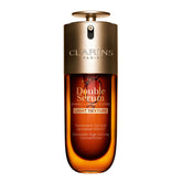 Clarins Double Serum Light Texture bottle close-up reveals bare-skin radiance potential