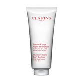 Clarins Moisture-Rich Body Lotion bottle delivering deep hydration for very dry skin