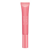 Clarins Natural Lip Perfector during gloss application for instant shine.