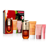 Clarins Smooth and Glow Starter Set box front, ideal for gifting and new routines.