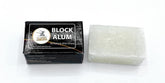 Classic Samurai Block Alum post-shave stone closeup for soothing post-shave care.