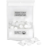 Toalla Classycoo comprimida, 100 piezas en caja, ideal para viajes.