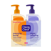 Clean & Clear Morning Burst bottle close-up with energizing citrus beads.