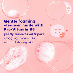 Clean & Clear Essentials Pro-Vitamin B5 close-up highlights nourishing care.
