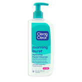 Clean & Clear Morning Burst bottle front shows a refreshing cleanser for energized morning skin.