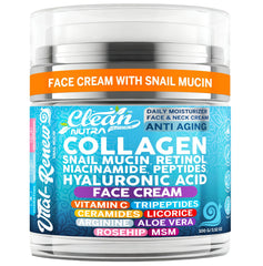 Vital Renew de Clean Nutraceuticals con mucina de caracol y textura ligera para piel radiante.