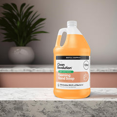 Dispensador de espuma Clean Revolution preparado para recargas diarias