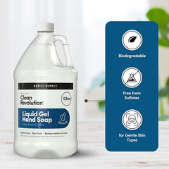 Clean Revolution green chemistry badge signals biodegradable, non-toxic ingredients