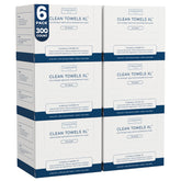 Clean Skin Club Clean Towels XL six-pack for daily skincare use.