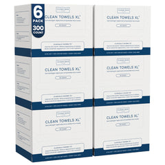 Clean Skin Club Clean Towels XL six-pack for daily skincare use.