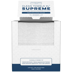 Clean Skin Club Clean Towels XL Supreme, paquete de 50 toallas faciales desechables para uso diario
