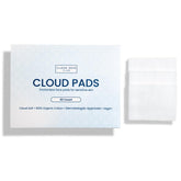 Clean Skin Club Cloud Pads pack front shows cloud-soft texture for gentle makeup removal
