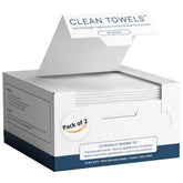 Toallas faciales Clean Skin Club en empaque compacto para viaje.