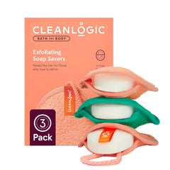Cleanlogic bolsa exfoliante para jabón facilita una exfoliación suave y limpieza profunda.