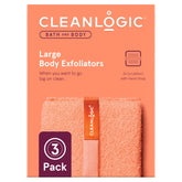 Cleanlogic exfoliador corporal grande en escena para piel suave