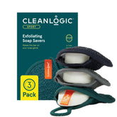Cleanlogic exfoliante para hombre en bolsa de ducha, limpia y renueva la piel