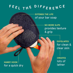 Cleanlogic exfoliante para hombre, enfoque en masaje circular para exfoliar suavemente