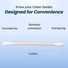 Clean Skin Club swabs made from organic cotton and bamboo for eco friendly beauty