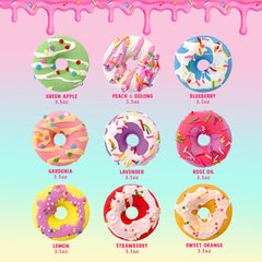 Clear and Fresh Donut Bath Bombs bracelet inside revealed for a fun bath surprise