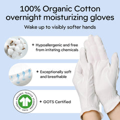 Clearbody Organics soft breathable cotton gloves for sensitive skin