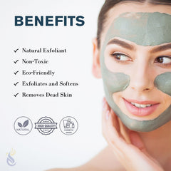 Fine grain pumice powder texture ideal for gentle exfoliation