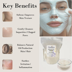 Textura ultra fina de ClearLee Kaolin Clay, fácil de mezclar con líquidos.