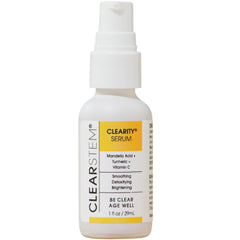 CLEARSTEM CLEARITY bottle close-up showing precise pour for easy daily use