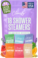 Tabletas de ducha aromáticas Cleverfy con lavanda para relajación en casa.
