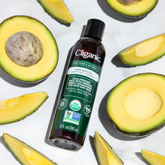 Cliganic Aceite de Aguacate Puro para uso facial diario.