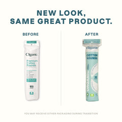 Cliganic Organic Cotton Rounds are 100% pure cotton for gentle makeup removal.