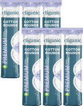 Cliganic premium cotton makeup remover pads close-up showing soft texture for gentle cleansing