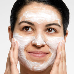 Oily skin bottle design hints at a softer, conditioning cleanse during use.