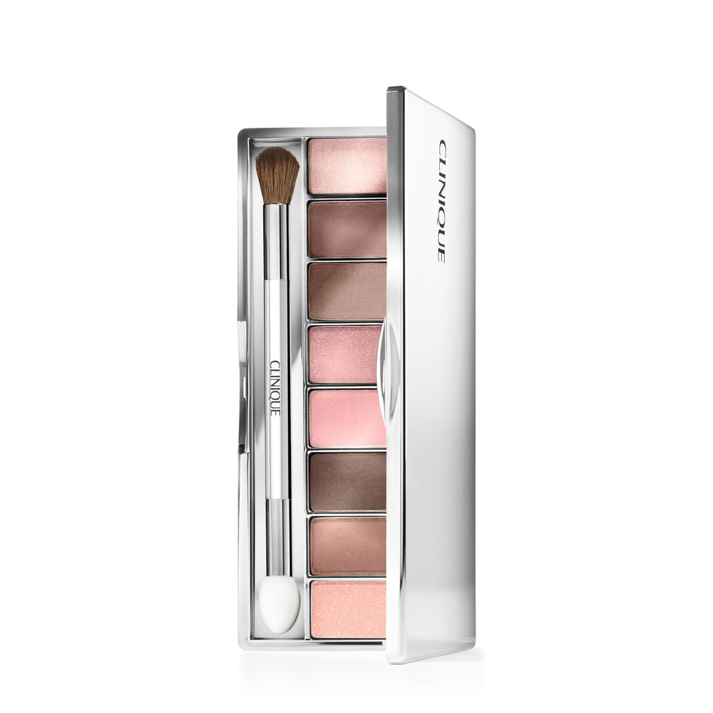 Clinique All About Shadow 8-shade palette for versatile day-to-night looks.