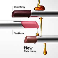 Clinique Almost Lipstick Pink Honey tube shown for quick, lightweight application.