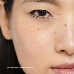 Clinique Blended Face Loose Powder natural finish highlights soft, skin-like radiance.