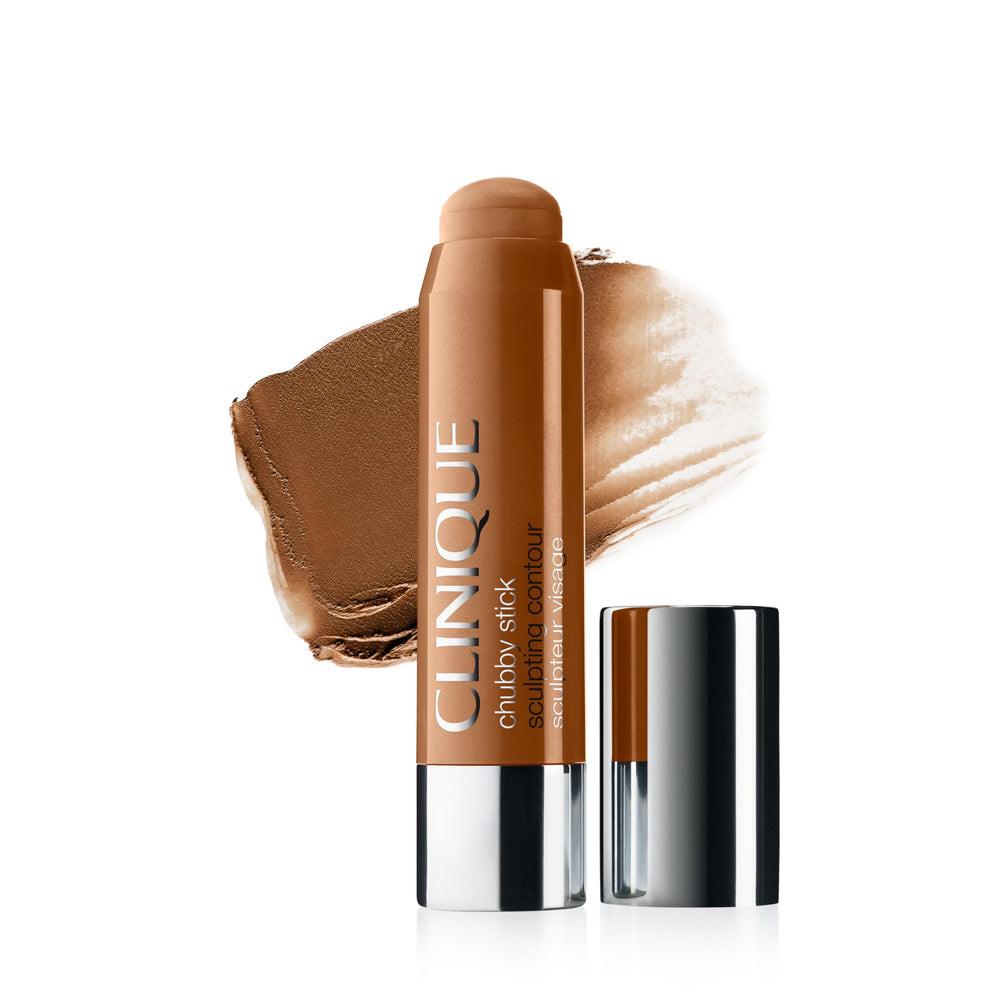 Clinique Chubby Stick Sculpting Contour emphasizes cheekbone hollows for subtle depth.