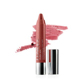 Clinique Chubby Stick tinted lip balm packaging shows quick, easy application