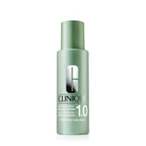 Clinique Clarifying Lotion 1.0 para piel sensible en envase, exfoliación suave para uso diario.