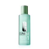 Clinique Clarifying Lotion 1 bottle close-up showing gentle exfoliation for very dry skin.