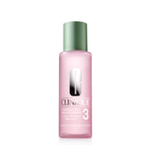 Clinique Clarifying Lotion 3, botella, exfolia suave y elimina impurezas para piel fresca.