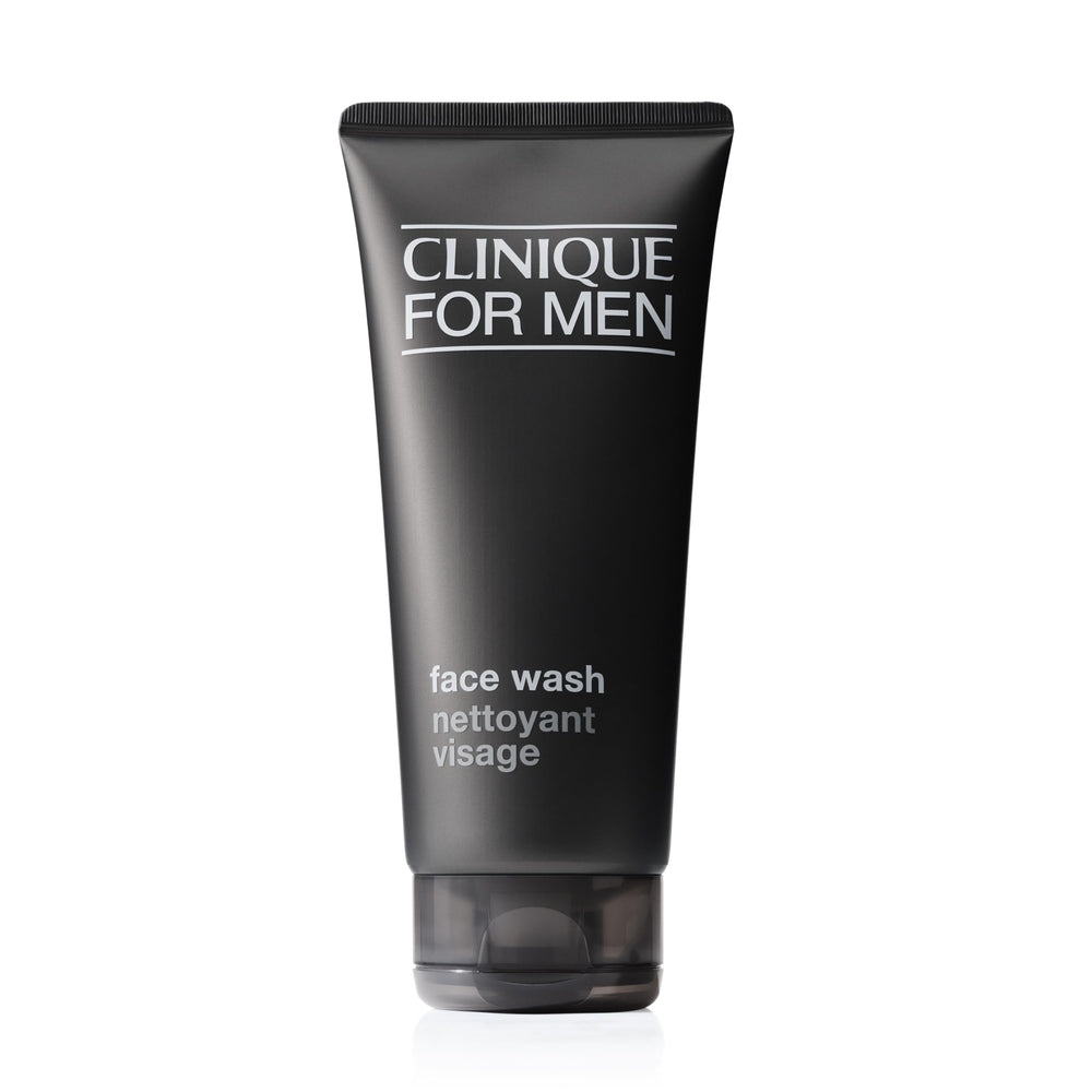Clinique For Men Face Wash bottle pour delivers a quick, refreshing cleanse for dry to normal skin.