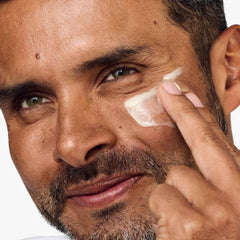 Clinique For Men moisturizer texture swirl demonstrates lightweight hydration for daily use