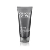 Clinique For Men oil-control face wash bottle demonstrates oil-free cleansing for refreshed skin.